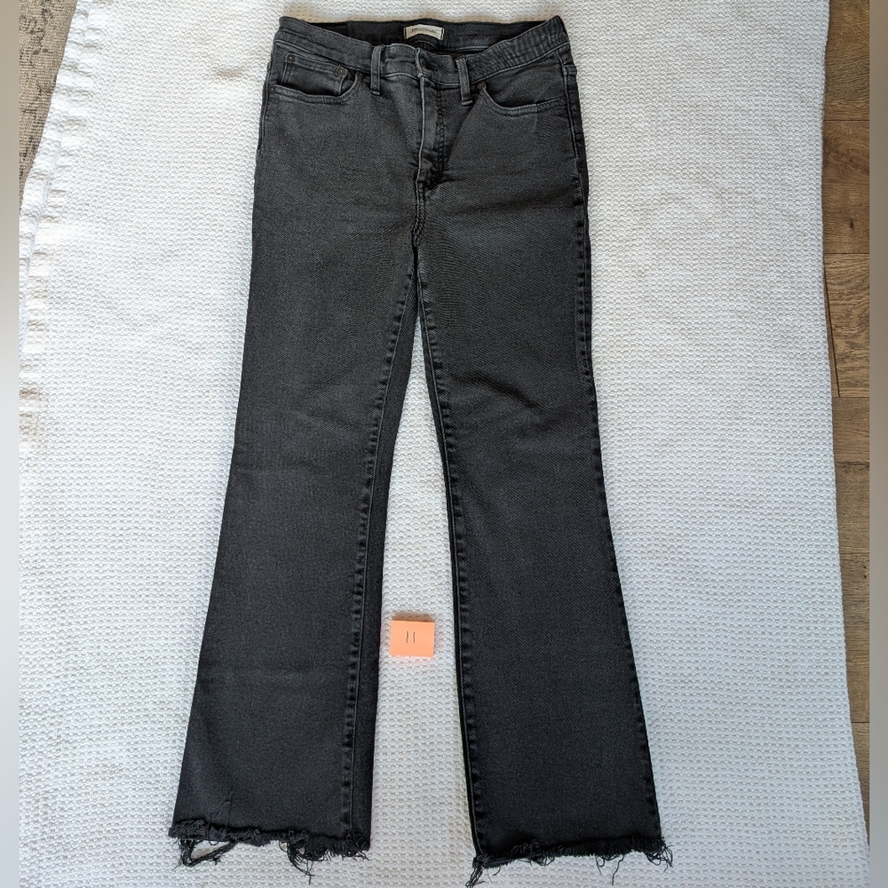 Madewell Cali Demi Boot Cut Jeans // Black